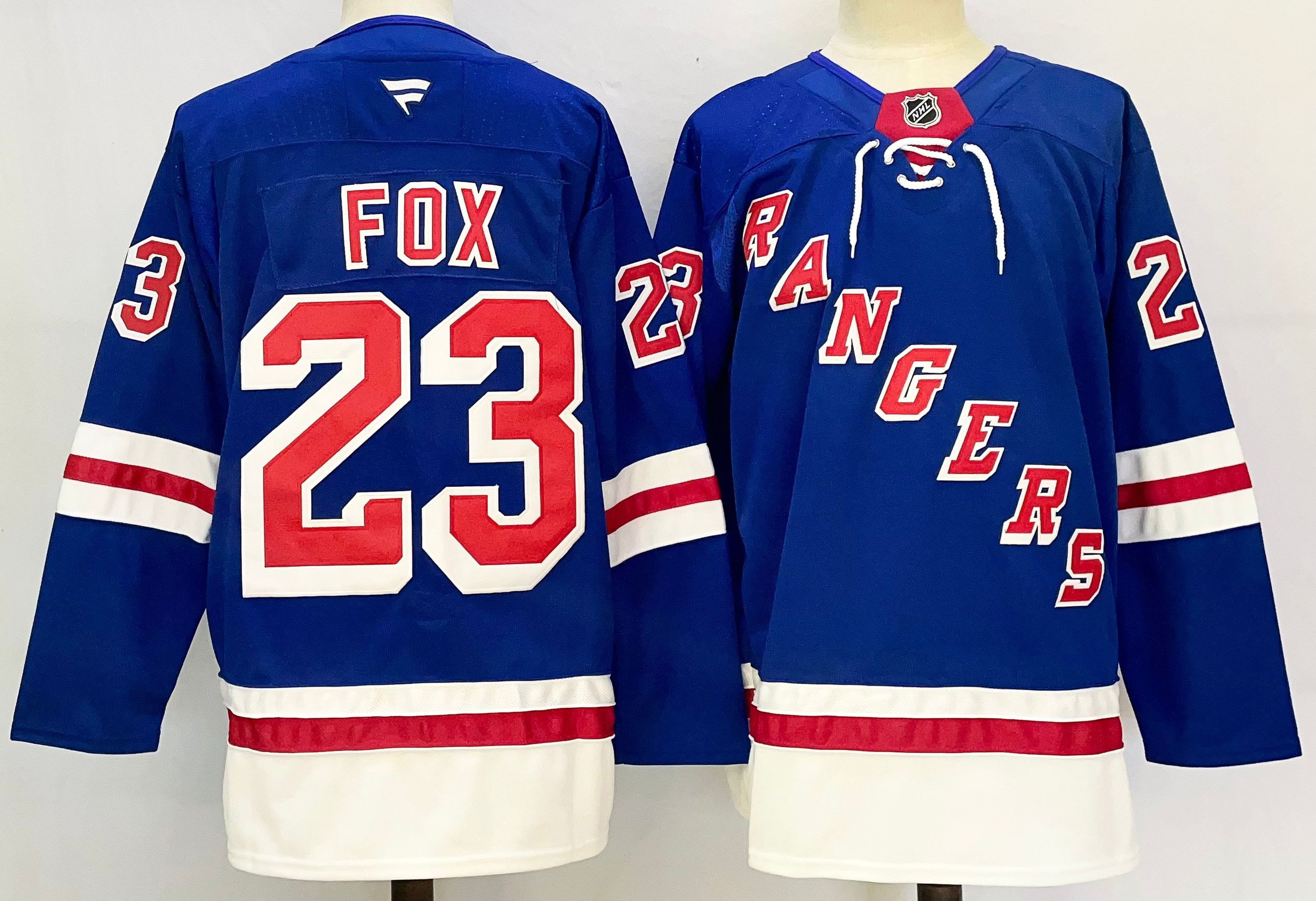 Men New York Rangers #23 Fox Blue 2025 Home Premier Player NHL Jersey->new york rangers->NHL Jersey
